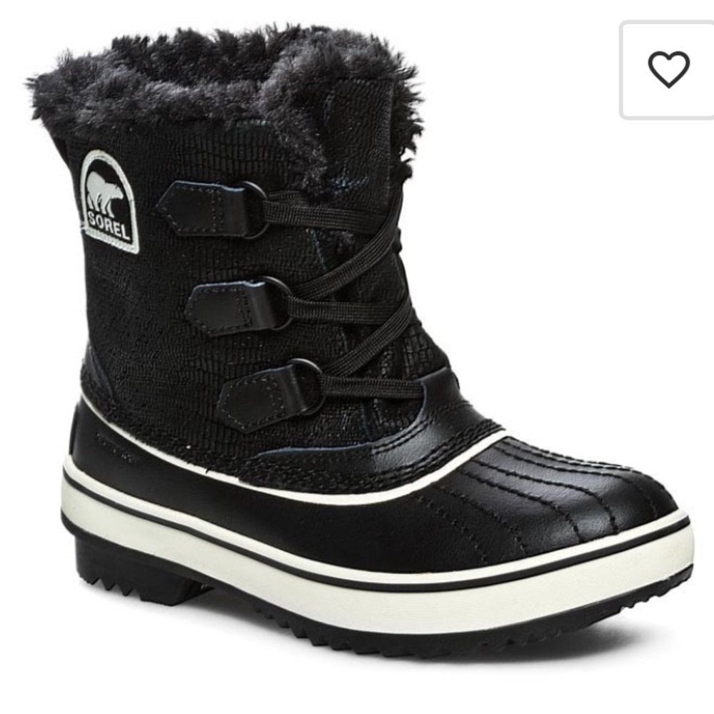 SOREL Women's Black/Turtledove NL1631-010 Tivoli Snow Boots Size 8.5